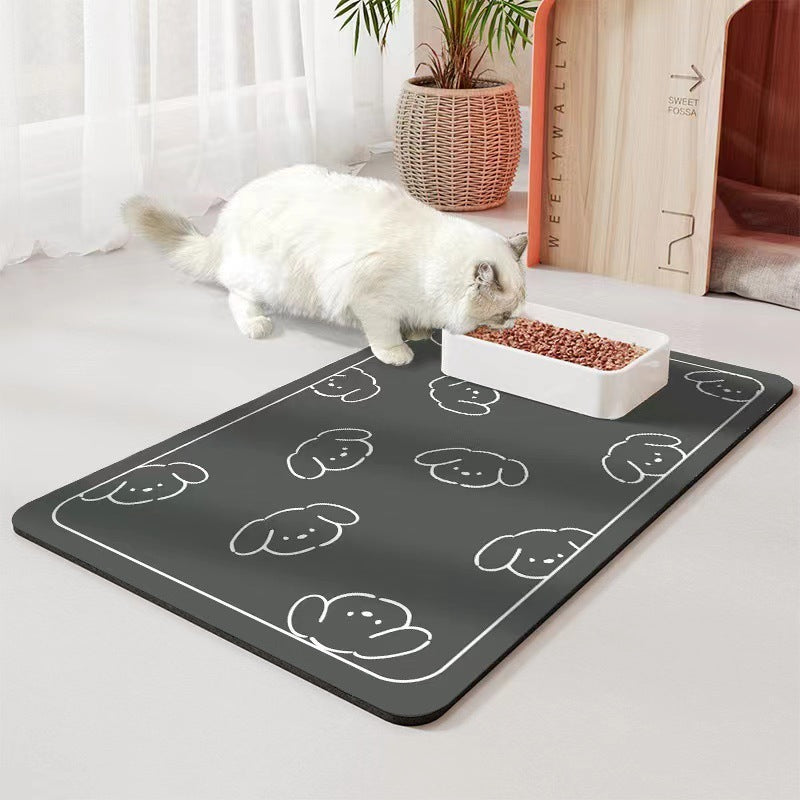 Pet Diatom Ooze Floor Mat Dogs And Cats Eating Mat Spill-proof Waterproof Quick-drying Placemat 2674fa77 81e6 45d8 8feb 2e0d0