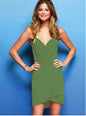 European and American women's sling beach dress 2678552362149