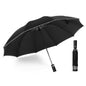 Inverted Umbrella Travel Portable Windproof Folding Umbrella,10Ribs Auto  Close Umbrella,Reflective Stripes For Night Safety 