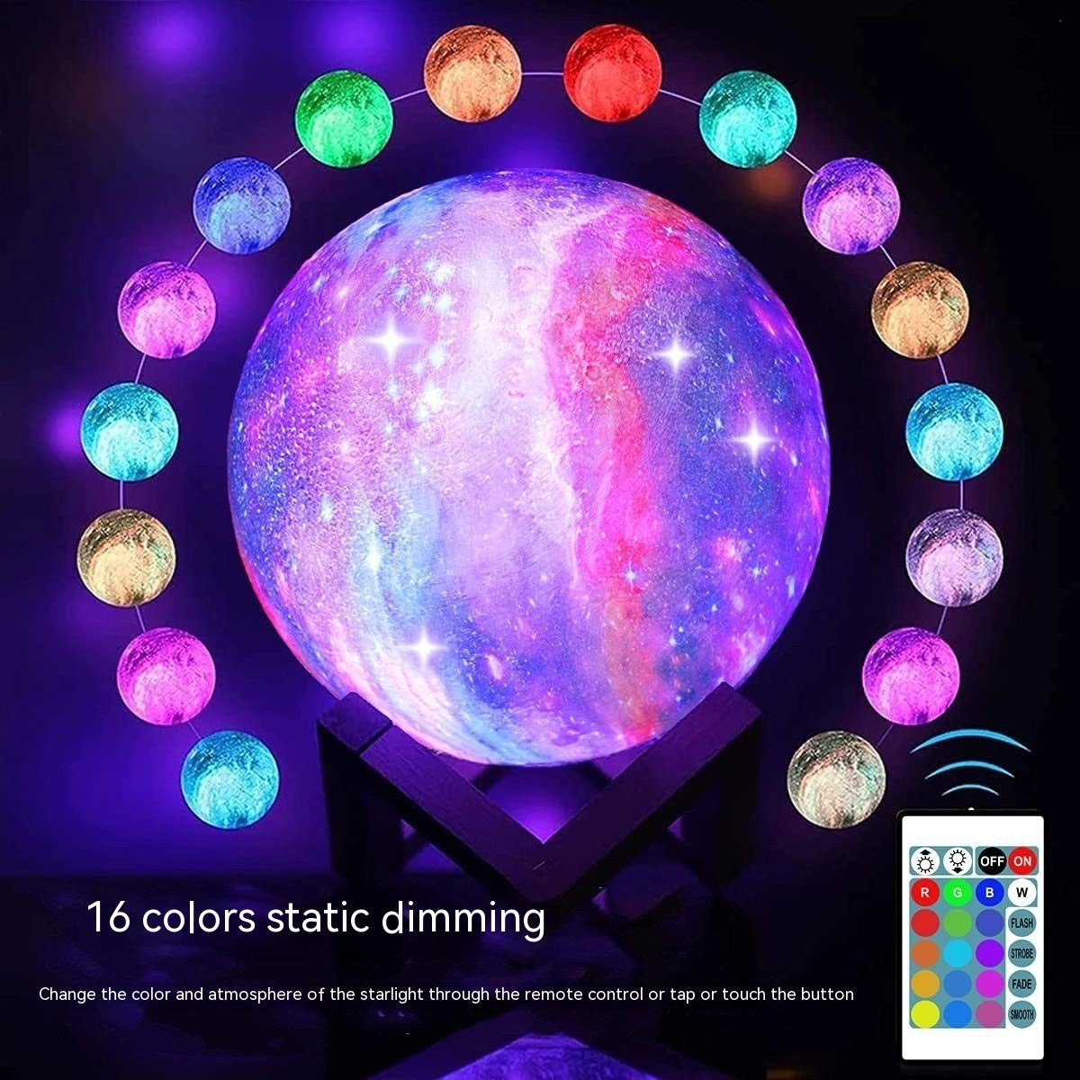 3D Printing Moon Light Galaxy  Light - HD Wireless Product #2