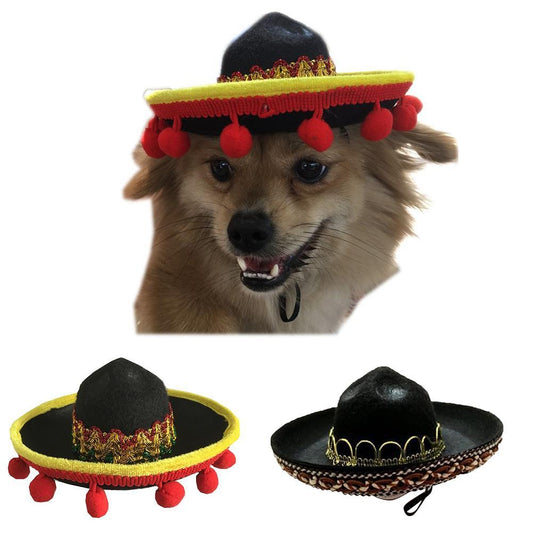Mexican Style Pet Hat Dog Hat Pet Supplies 2688649558550