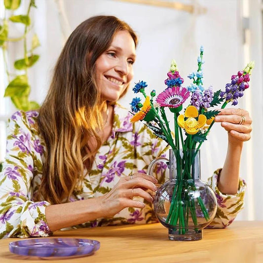 Plant Bouquet Puzzle Assembled Building Block Toys 26a24278 71a5 4891 97f4 f2e1c95ce1c3
