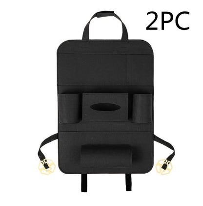 Auto Car Backseat Organizer Car-Styling Holder Multi-Pocket Seat Wool Felt Storage Multifunction Vehicle Accessories Bag 26c2