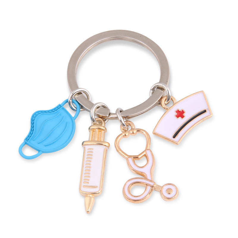 Mask Syringe Stethoscope Nurse Keychain 26ef7771 6c6b 449f 8e7e 3a88b0521804
