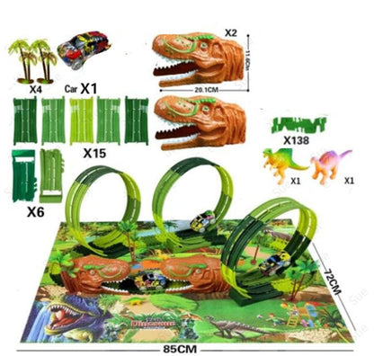 Children's Electric Assembled Track Racing Simulation Animal Tyrannosaurus Dinosaur Toy Puzzle Boy Gift 26fc4005 3502 4ac0 8b