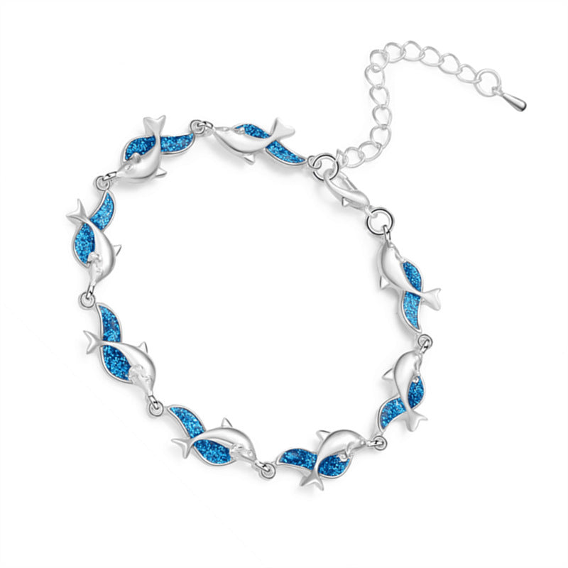 Personality charm dolphin bracelet 27006304572009