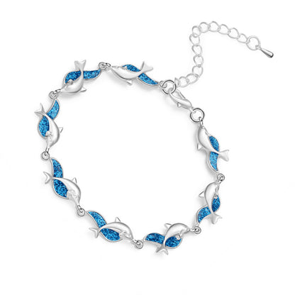 Personality charm dolphin bracelet 27006304572009