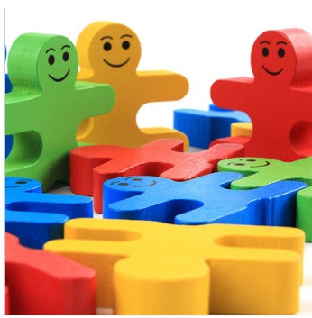 Cartoon Balanced Man Jenga Blocks 2703880024464