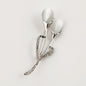 Fashion Opal Stone Tulip Brooch Pin Elegant Jewelry Flower Brooches Rhinestone 2705333557002