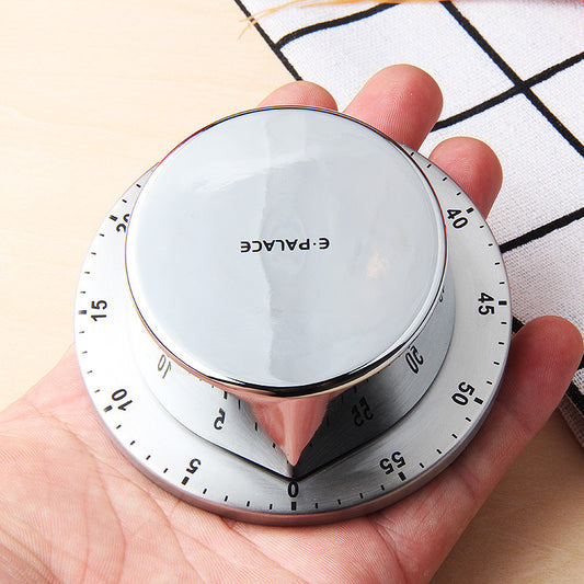 Kitchen Stainless Steel Mechanical Timer Alarm Clock Reminder 2706355219839