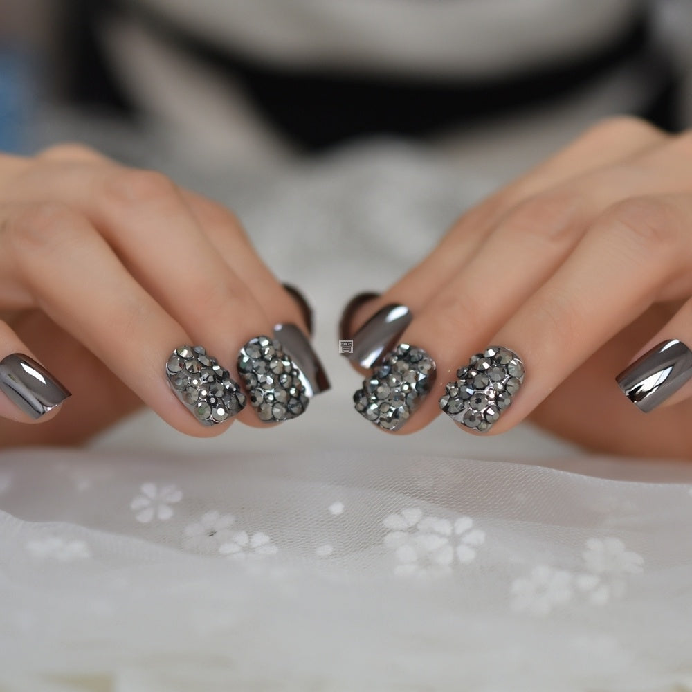 Metal false nails for women 2706419307