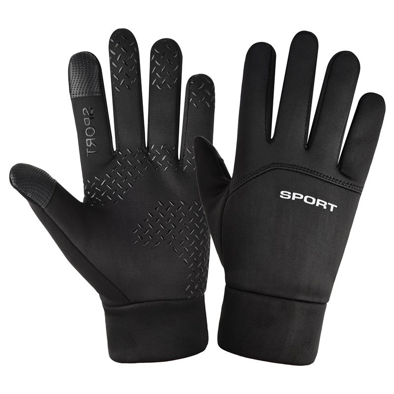 Windproof Waterproof Velvet Warm Waterproof Cycling Non-slip Full Finger Gloves 27203494 483c 4285 ad98 8efcaf32c11b