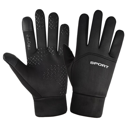 Windproof Waterproof Velvet Warm Waterproof Cycling Non-slip Full Finger Gloves 27203494 483c 4285 ad98 8efcaf32c11b