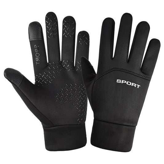 Windproof Waterproof Velvet Warm Waterproof Cycling Non-slip Full Finger Gloves 27203494 483c 4285 ad98 8efcaf32c11b