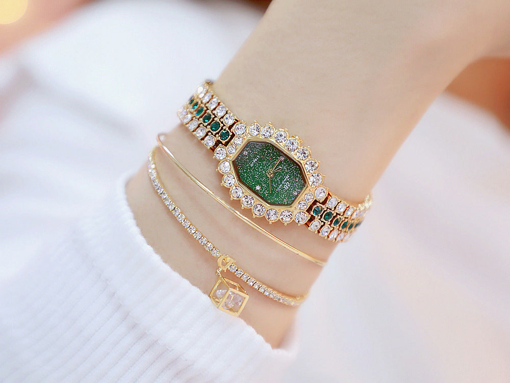 Luxury Full Diamond Steel Band Quartz Watch 2727523677829