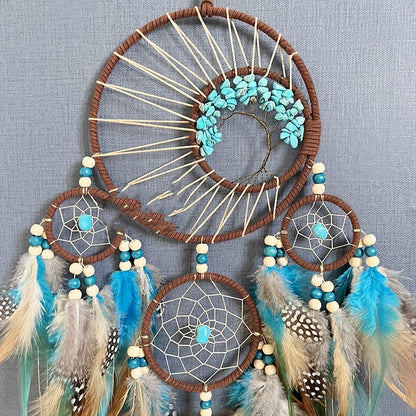 High-grade Turquoise Lucky Tree Dreamcatcher Hanging Wind Chimes 2729750f 8905 4780 9c30 97281e76206e