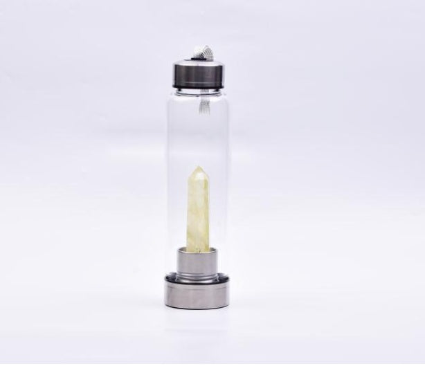 Natural hexagonal crystal column energy glass creative water cup spa tea cup water cup crystal column magic wand 273386541299