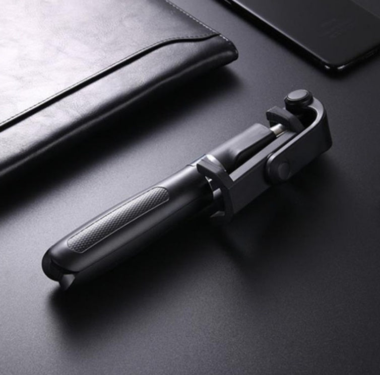 Compatible with Apple, Tripod Selfie Stick Mobile Universal Live Triangle Bracket One Bluetooth Selfie Artifact - 图片 2