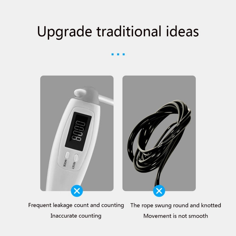 Cordless Jump Ropes Smart Electronic Digital wireless Skip Rope Calorie Consumption Fitness Body Building Exercise Jumping Ro