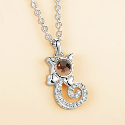I love you 100 languages love memory projection necklace 2739511059156