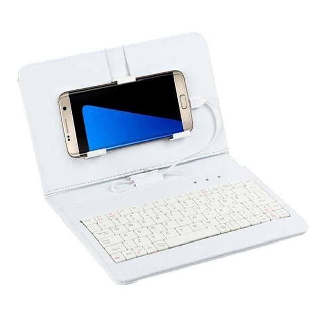 Ultra-Thin Mobile Phone Bluetooth Keyboard Leather Case 27396138236754