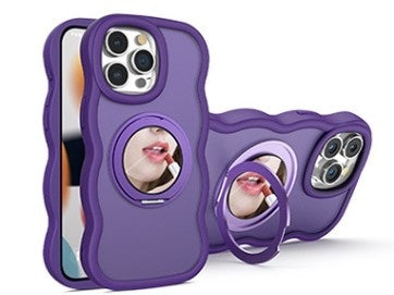 Dirt-resistant With Mobile Phone Mirror Bracket Magnetic Suction Phone Case - 图片 4