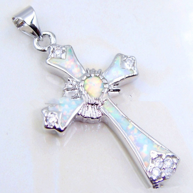 Epoxy cross pendant 2756770298022