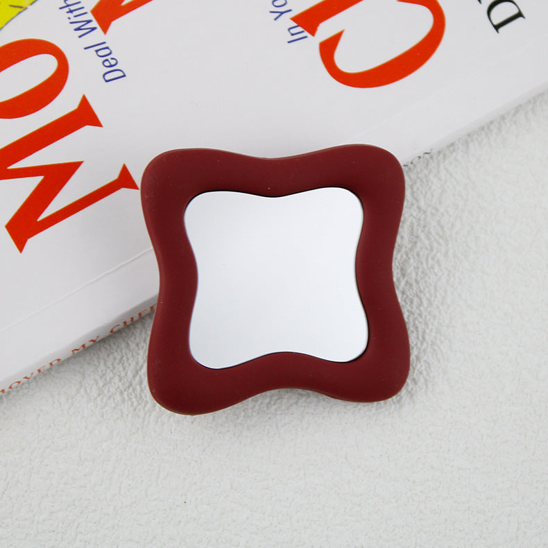 Irregular Mirror Transparent Air Bag Bracket Ins Blogger The Same Model Mobile Phone Bracket - 图片 3