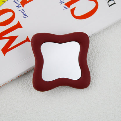 Irregular Mirror Transparent Air Bag Bracket Ins Blogger The Same Model Mobile Phone Bracket - 图片 3