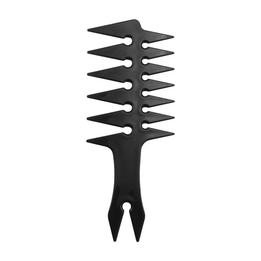 Men's Retro Electroplating Double-sided Oil Head Texture Comb Barber Big Back HeadHead Wide Tooth Fluffy Shape Comb 275e4a7f 