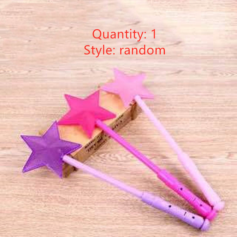 Luminous wand children''s magic wand concert props fluorescent wand floor stand luminous toys pop up fairy wand night light 2