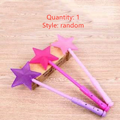 Luminous wand children''s magic wand concert props fluorescent wand floor stand luminous toys pop up fairy wand night light 2