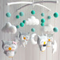 Newborn Owl Hand-Made Fabric Crib Rattle Toy 2766831829388