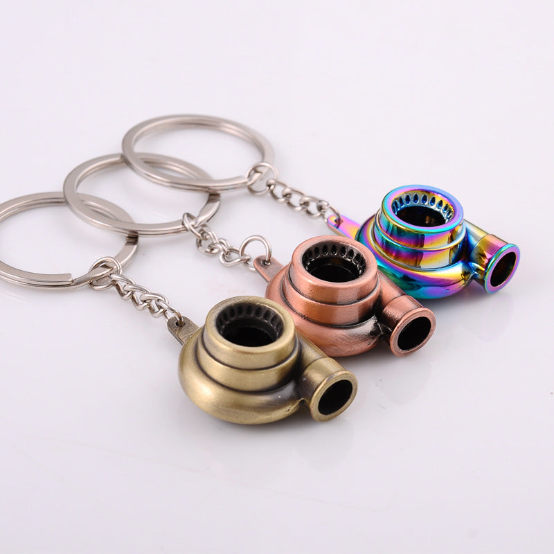 Creative Car Modification Turbocharger Engine Metal Keychain 2772680512219