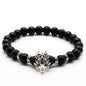 Man's Volcanic Stone Bracelet Longteng Ornaments Bracelet Natural Stone Elastic Bracelet 277570690499