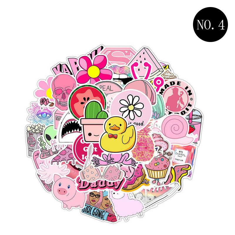 Color anime cartoon stickers cute suitcase decoration waterproof 2779027884175