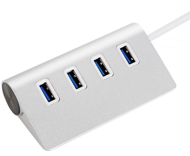 Household Portable Aluminum Alloy Four-port Hub