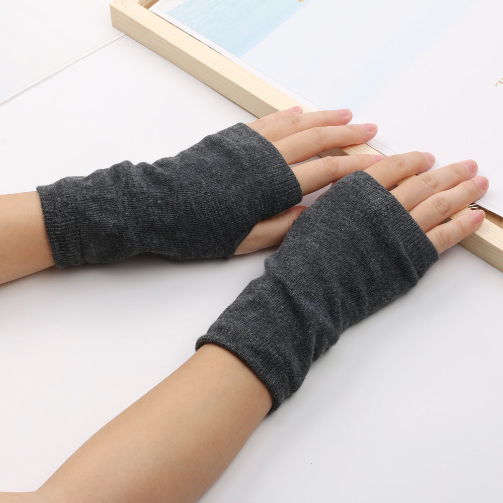Winter Cotton Gloves Half Finger Sports Fingerless Gloves Knitted 277bf8f1 b3a9 4987 a5ce 7ebe8dc933b3