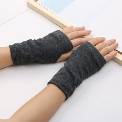 Winter Cotton Gloves Half Finger Sports Fingerless Gloves Knitted 277bf8f1 b3a9 4987 a5ce 7ebe8dc933b3