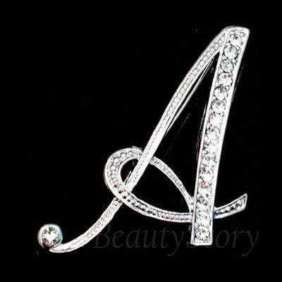 English letter brooch with diamonds 2780068805874