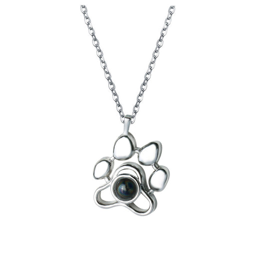 Projection cat paw necklace 2780503915744