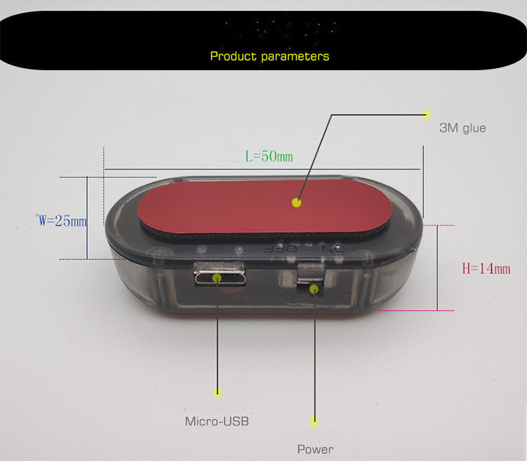 Solar simulation anti-theft warning light 2788776590989