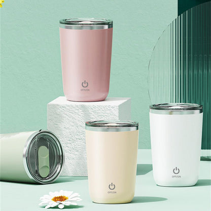 350ml Automatic Self Stirring Mug Coffee Milk Juice Mixing Cup Electric Stainless Steel Lazy Rotating Mug Magnetic Stirring Cup Kitchen Gadgets - HD Wireless Product #4
