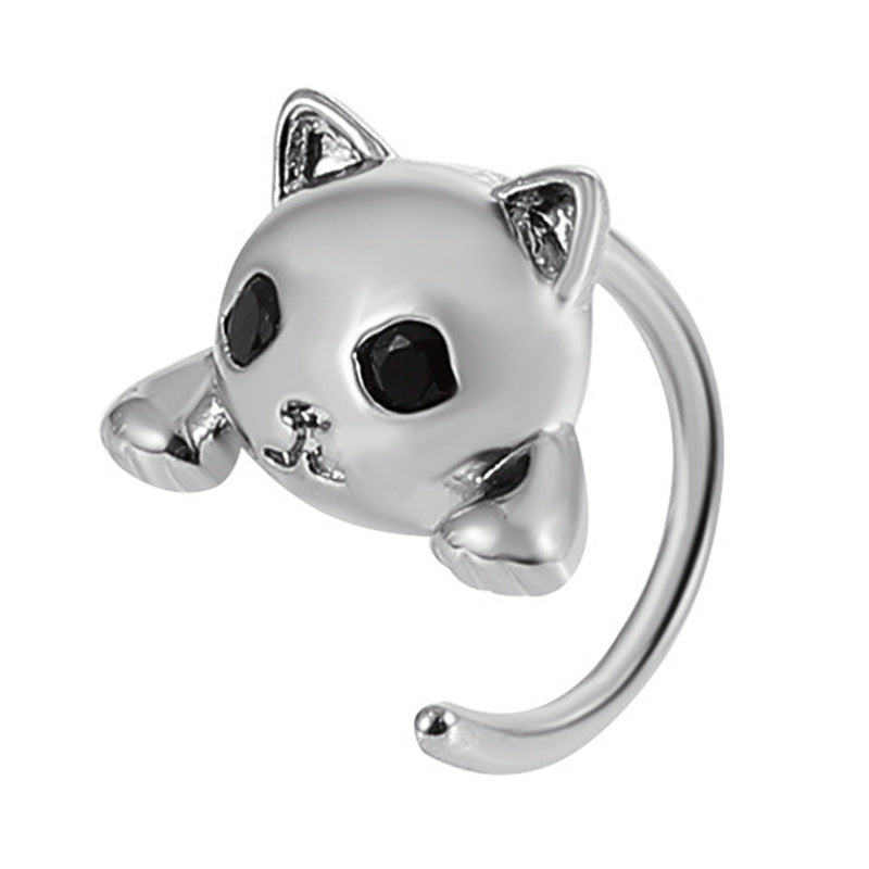 European And American Cute Cat Retro Fashion Minority Design Simple Cute Animal Earrings For Women 27921a1e 564b 4571 8828 8b