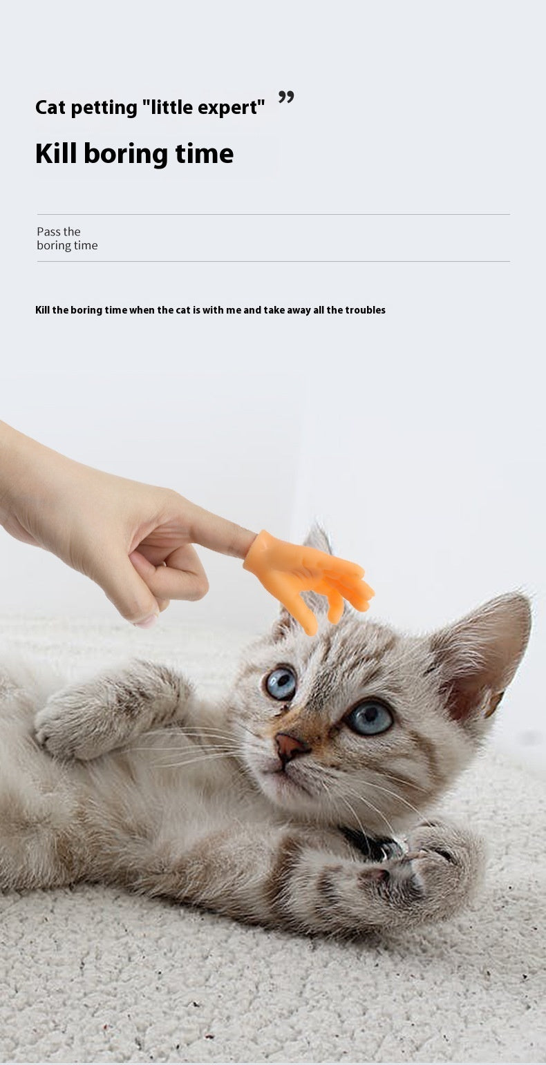 Pet Cat Touching Finger Massage Toy Funny Little Trick Small Hand Model Funny Artifact Cat Finger Stall 2795b532 df64 4e67 bd
