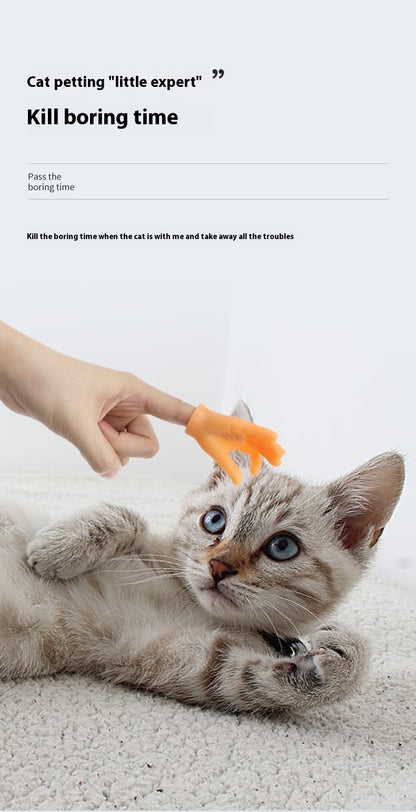 Pet Cat Touching Finger Massage Toy Funny Little Trick Small Hand Model Funny Artifact Cat Finger Stall 2795b532 df64 4e67 bd