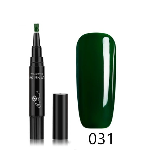 3 In 1 Gel Nail Varnish Pen Glitter One Step Nail Art Gel Polish Hybrid - HD Wireless Product #24