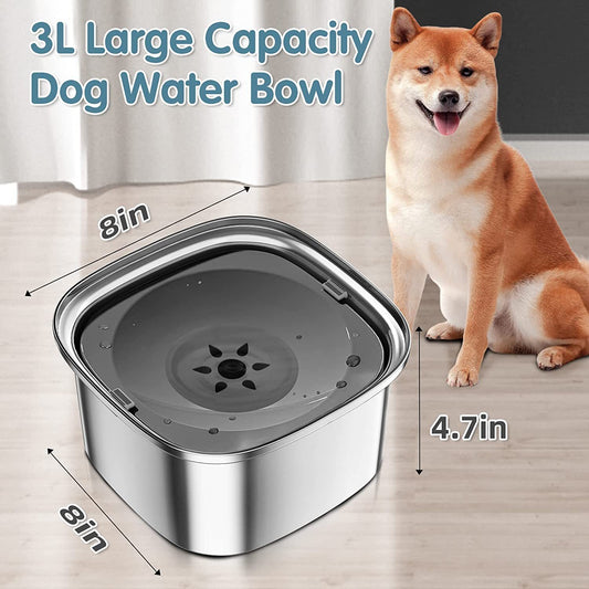 Pet Stainless Steel Water Bowl Large Capacity Floating 27a4bc04 3719 42e0 8544 f676ca798d07