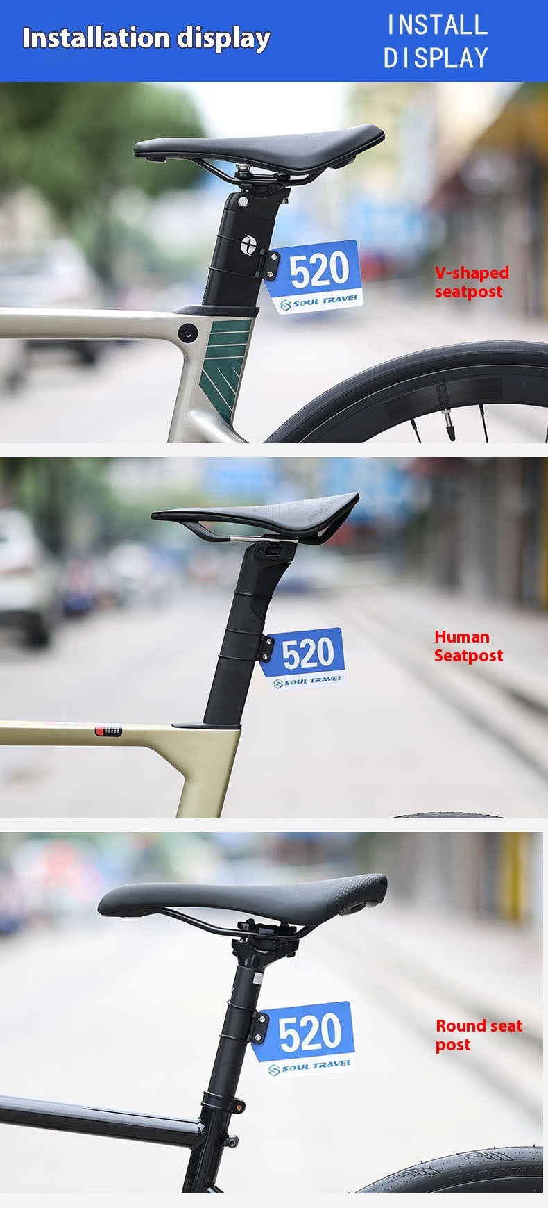 Bicycle Cycling Competition Number Plate Mountain Bike Round Tube Broken Air Duct Fixed Bracket 27b6e747 208f 4fbc 8136 7dcc5