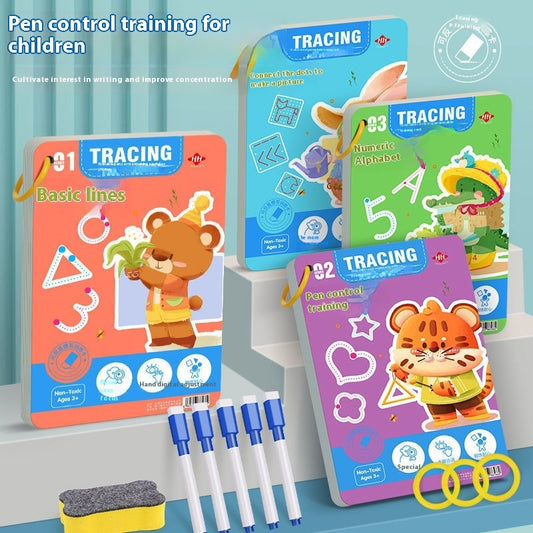 Children's Pen Control Training Copybook Stroke Drawing Point Line Picture Book Potential Development Cards 27c2467f 31c9 4b4